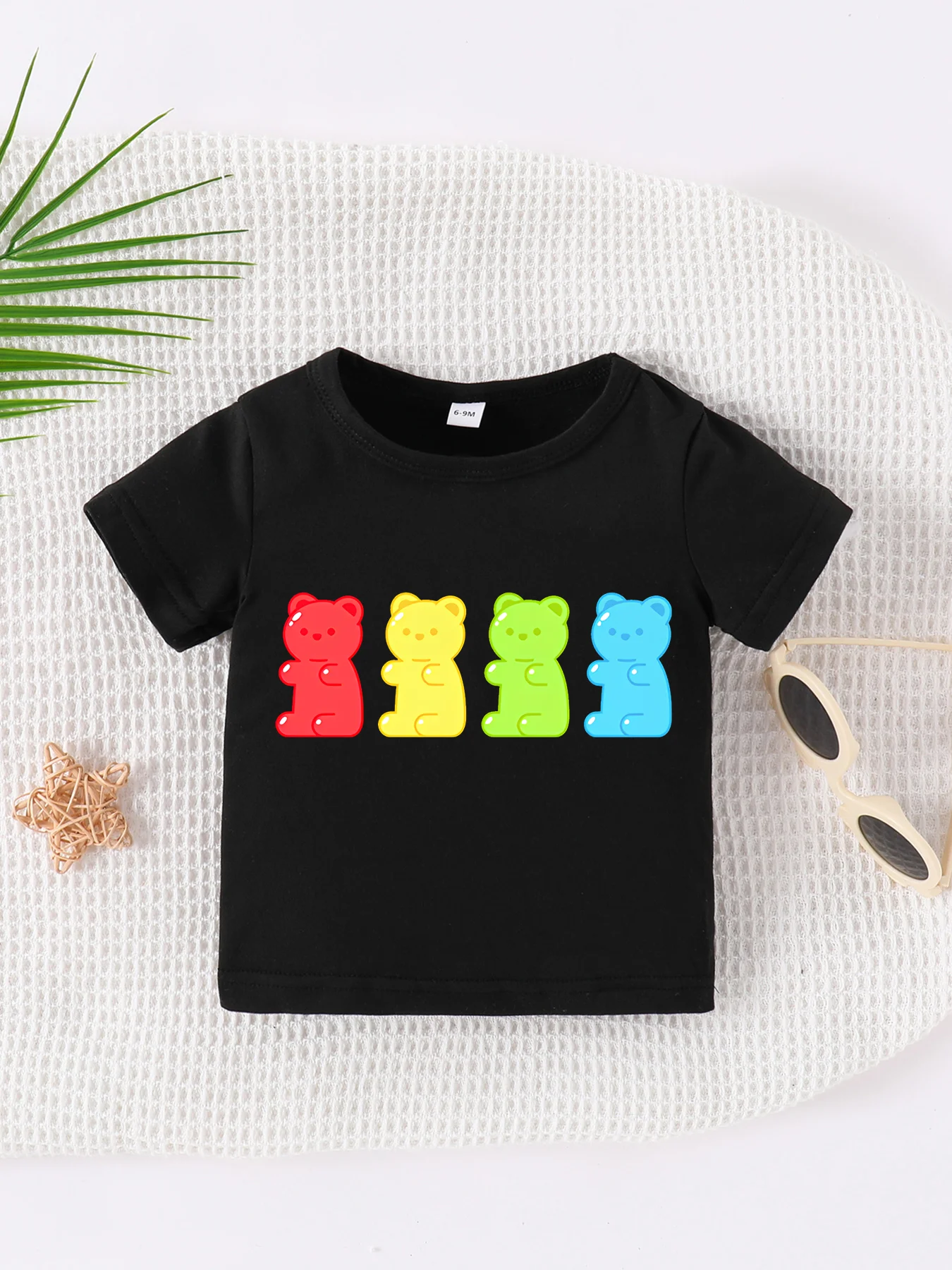 

Женская летняя футболка с коротким рукавом и круглым вырезом