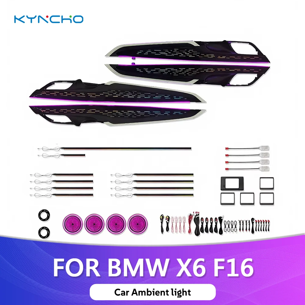 

For BMW X6 F16 2014 2019 LED Car Ambient Light Interior Symphony Ceiling Light Automotive Ambient Lighting with Colorful Feature