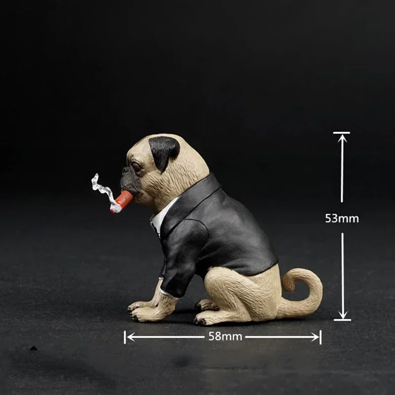 ASTOYS 1/6 AS032 escala simulación Myna cigarro perro escena accesorios encantadores modelos de animales de PVC para figuras de acción de 12 pulgadas juguetes de dormitorio