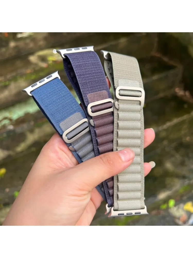 Alpine Loop für Apple Watch Ultra 4 3 2 49mm 42 46mm 40 44mm 41 45mm Sport Correa Nylon Armbänder iWatch Series 12 11 10 9 8 7 Band