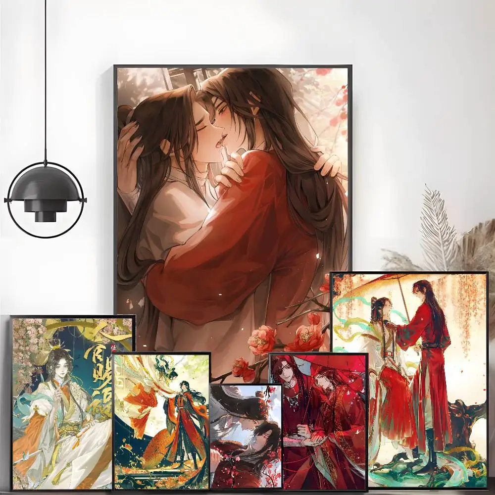 H-Heaven O-Officials Blessing Poster High-definition art sticker Self adhesive waterproof home decoration