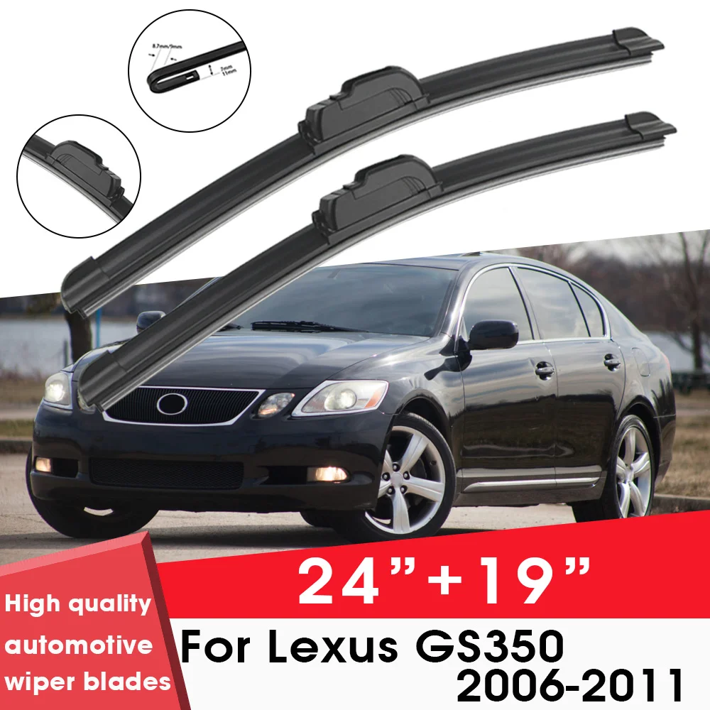 

BEMOST Car Wiper Blades Front Window Windshield Rubber Refill wiper For Lexus GS350 2006-2011 24"+19" Car Accessories