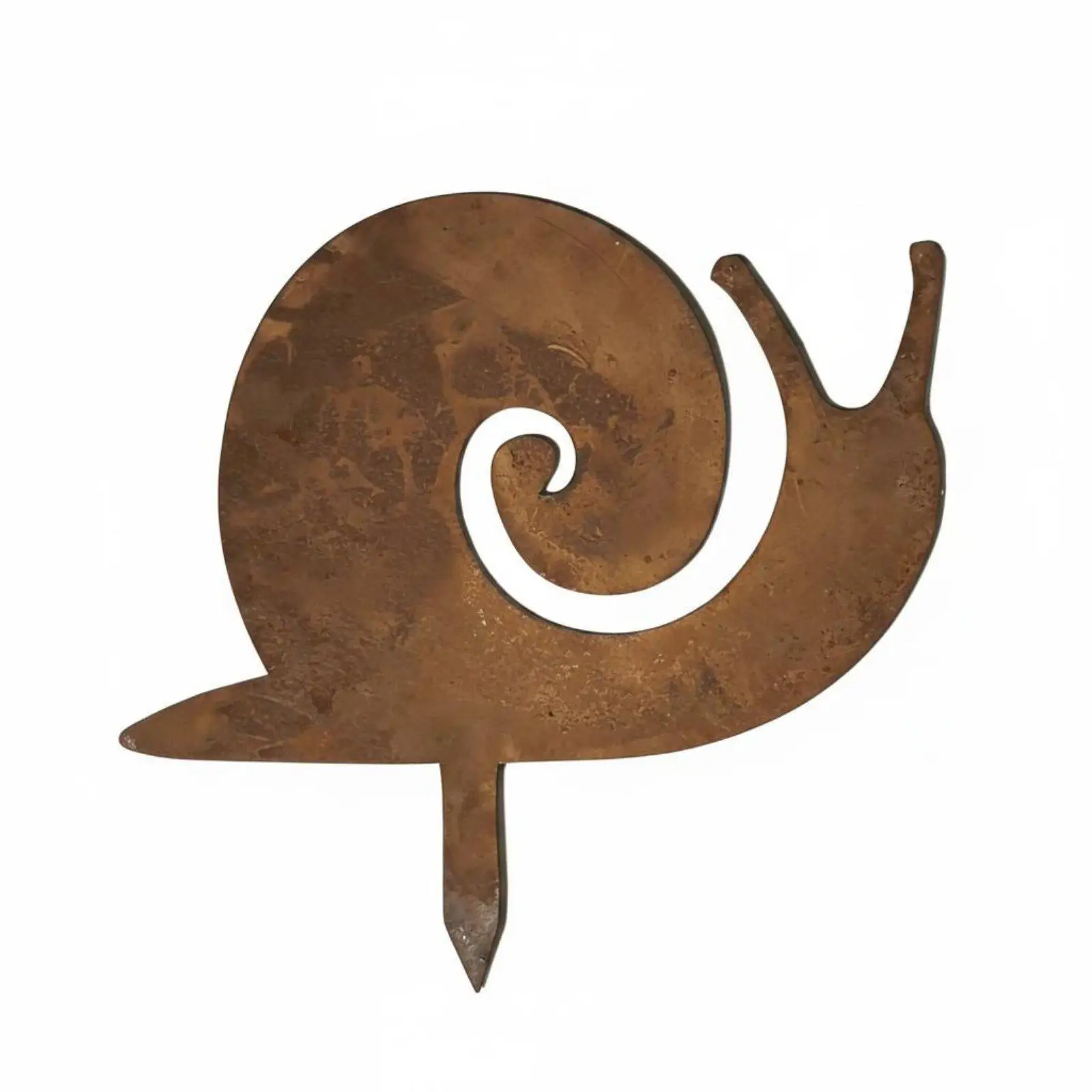 Outdoor Sculpture Metal Garden Ornament Rusty Iron Silhouette Yard Art for Patio Lawn Flower Bed Decoration