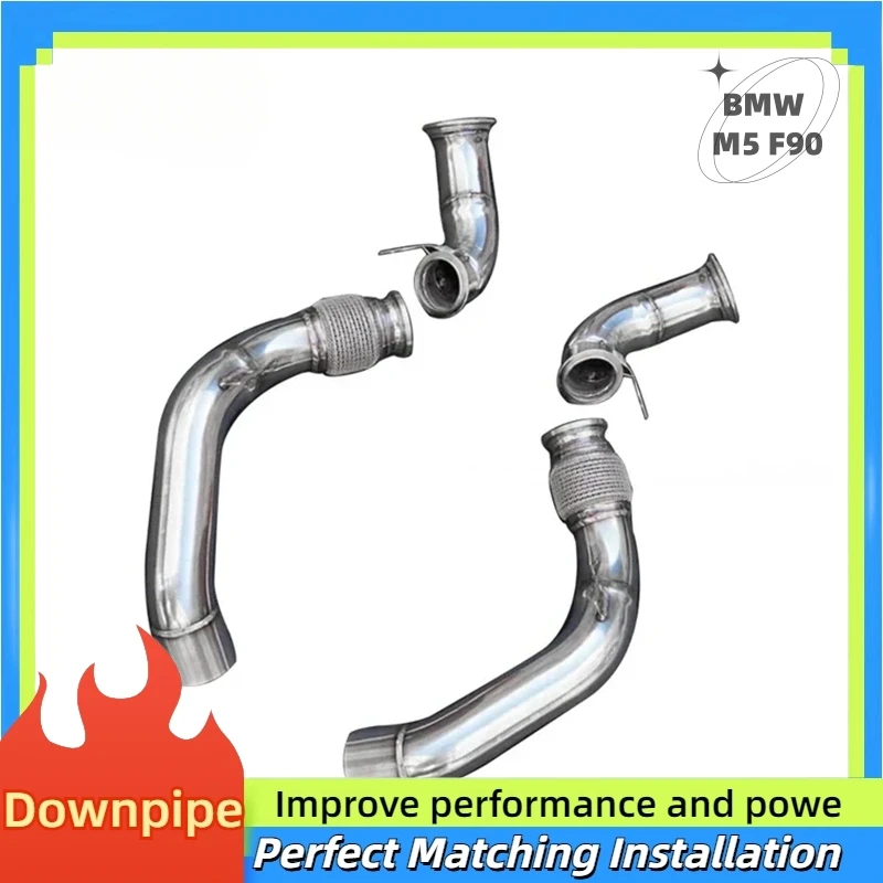 Applicable to BMW F90 M5 High Performance exhaust down middle pipe Stainless Steel Car Accessories exhaust system