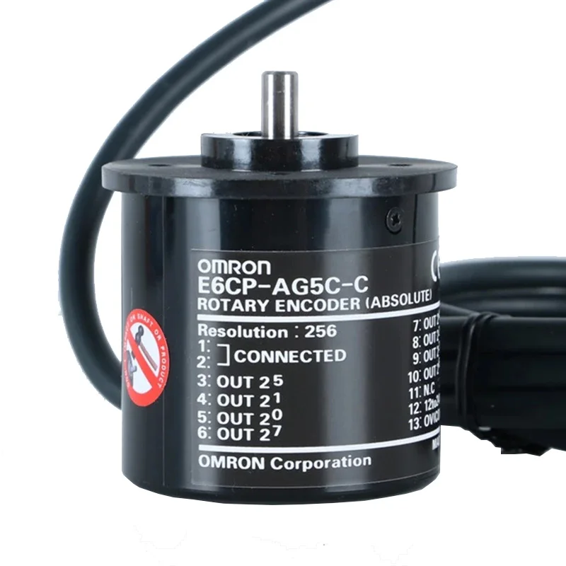 E6CP-AG5C-C 256P/R Gray Code output Absolute Rotary Encoder photoelectric counter motor controller angle Rotary Encoder