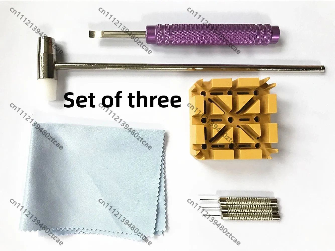 

Professional Watch Repair Accessory Set Strap Disassembly Tool Pry Bottom Knife Back Opener Including Cleaning Cloth