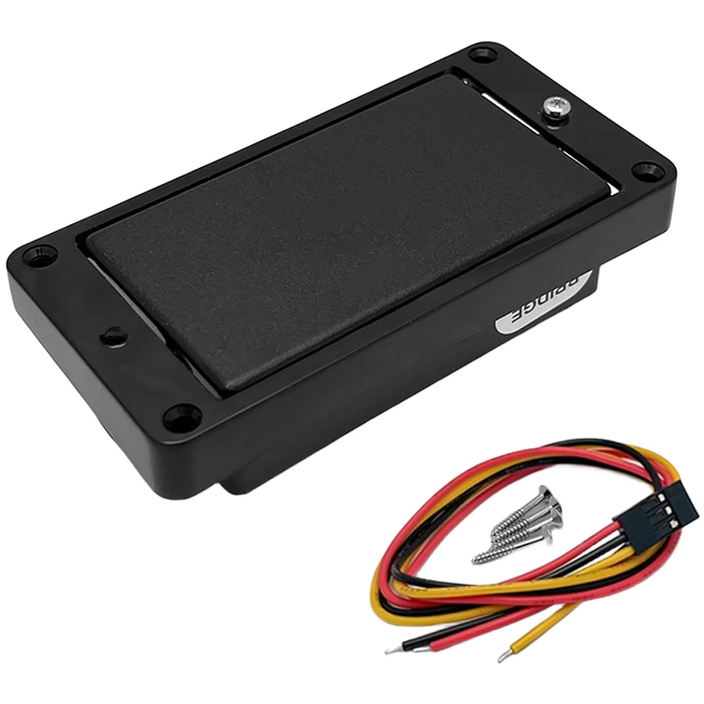 Active Dual Coil Humbucker Pickup Set Black High Output For 6 String Electric Guitar HH Configuration And Play Musical Inst