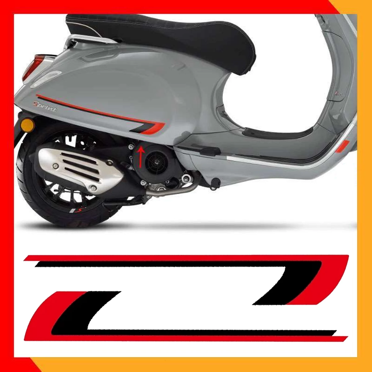 For Piaggio Zip Vespa Sprint 150 GTS 300 GTV300 PX LX Reflective Motorcycle Stickers Scooter Side Body Moto Decals Accessories