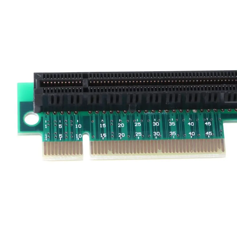 

Переходник PCI-E с 8X на 16X Riser PCI-Express на x16, 90-градусный прямоугольный преобразователь карт для аксессуаров 1U/2U