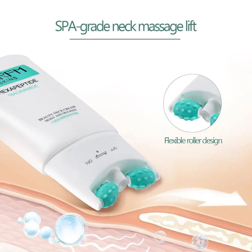 Sechs Peptide Roller Neck Creme Lifting Straffung Anti-Aging entfernen Falten feuchtigkeit spendende glatte pflegende Hals Hautpflege produkte