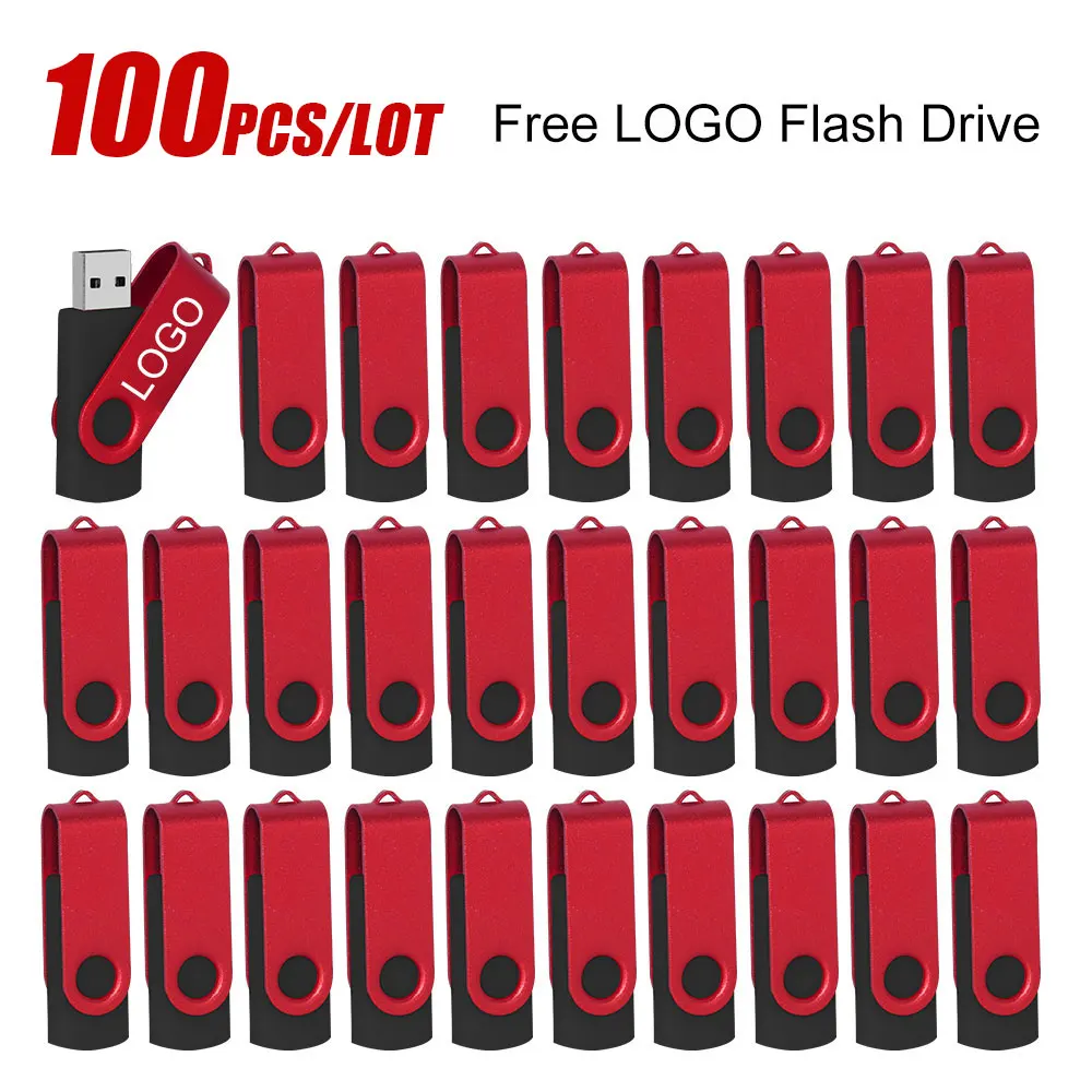 

100Pcs/lot Pen Drive 64GB USB Flash Drive 1GB 2GB 4GB 8GB 16GB Pendrives Usb Stick 32GB Memory Stick 128MB Free Custom Logo Gift