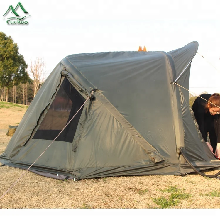

Hot sale in the factory! Glamping Carp Inflatable Fishing Camouflage Bivvy Tent