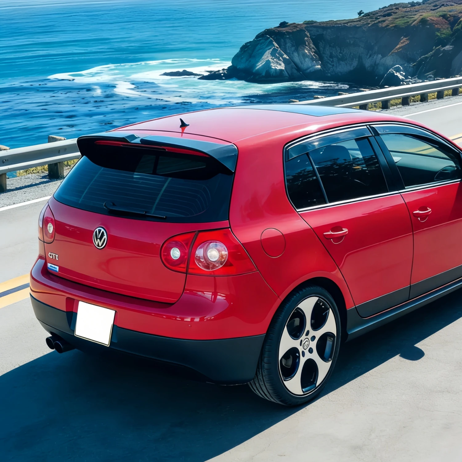 

Gloss Black Oettinger Style Car Rear Roof Spoiler Wings For VW Golf MK5 GTI R32 2004-2009 Tuning Rear Spoiler Caps Bodykit