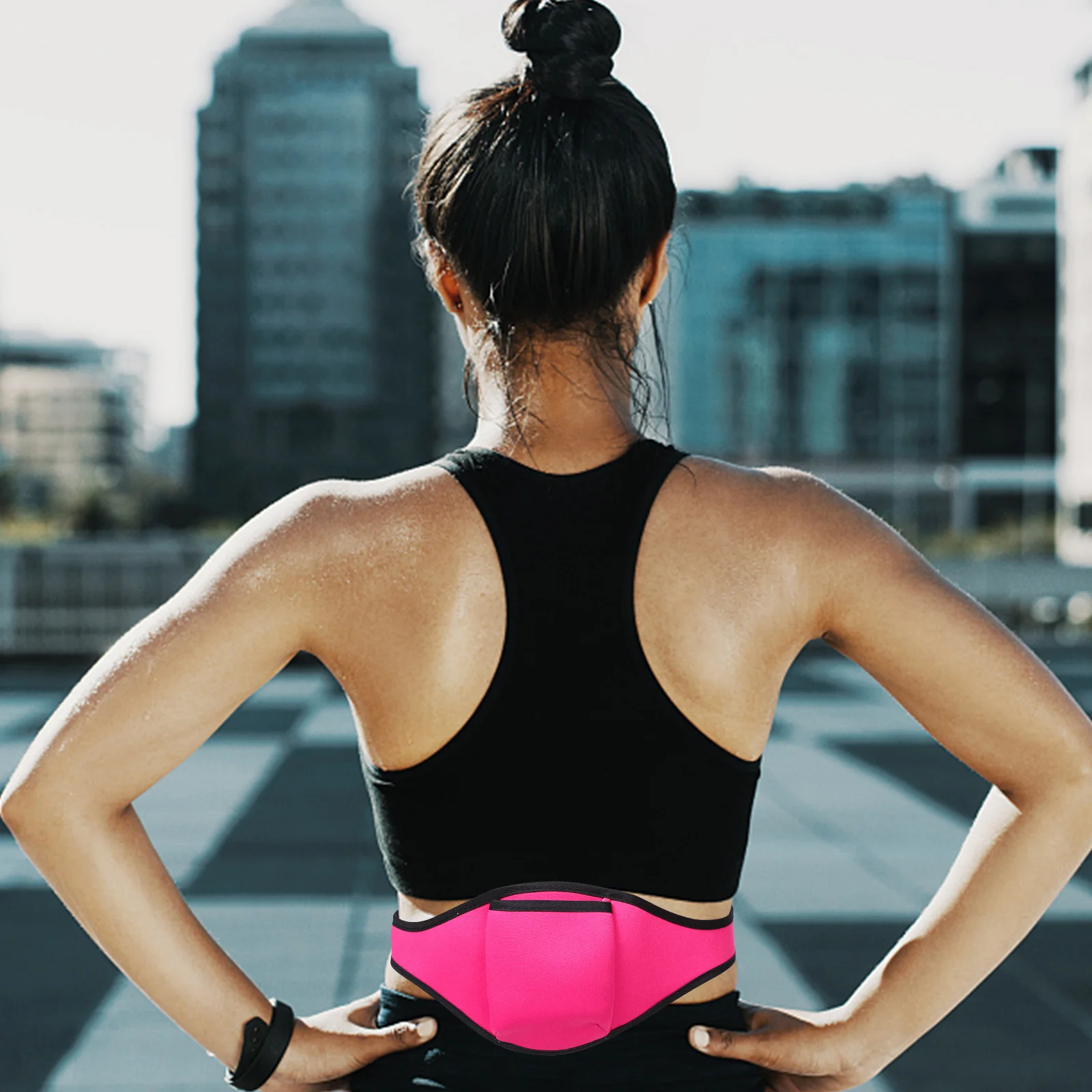 2Pcs Microphone Belt Adjustable Portable Waist Pack for Yoga Running Dance Workout Mic Belt Pack