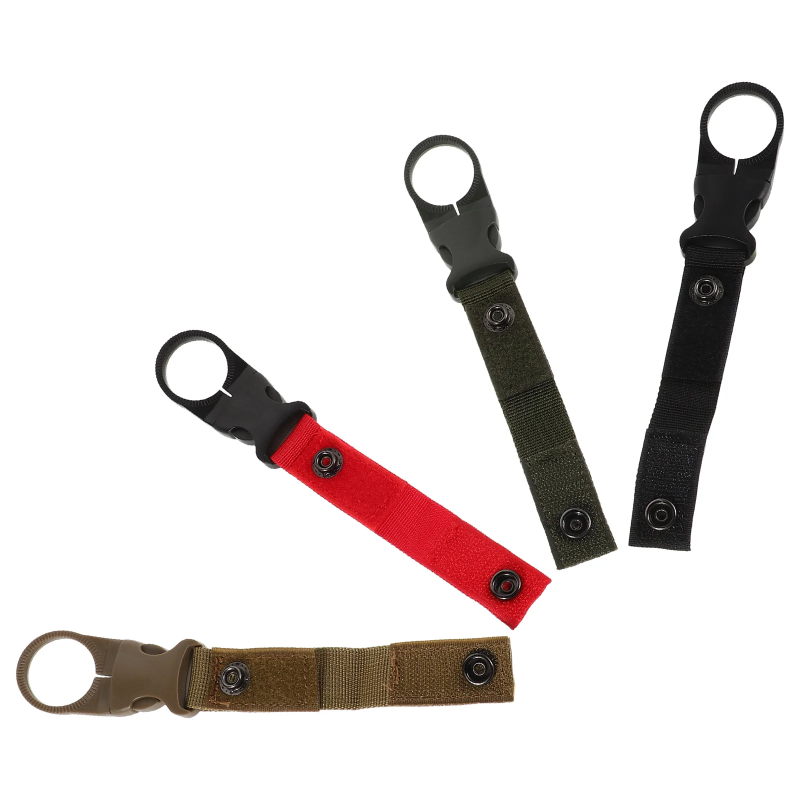 

4Pcs Outdoor Water Bottle Strap Hangers Multifunctional Nylon Carabiner Clips for Hiking Camping Travel Belt Backpack