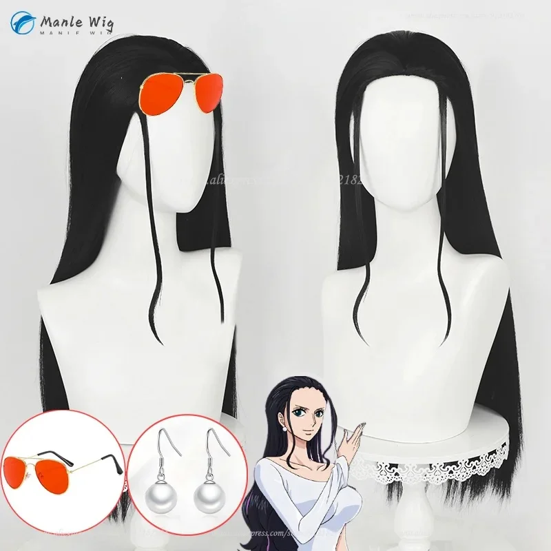 x;3,f6'b7\g, Nico Robin Wig 65cm Long Black Cosplay Anime Wigs Heat Resistant Synthetic Hair Miss Allsu5;h7'b8\f,4/ view 2