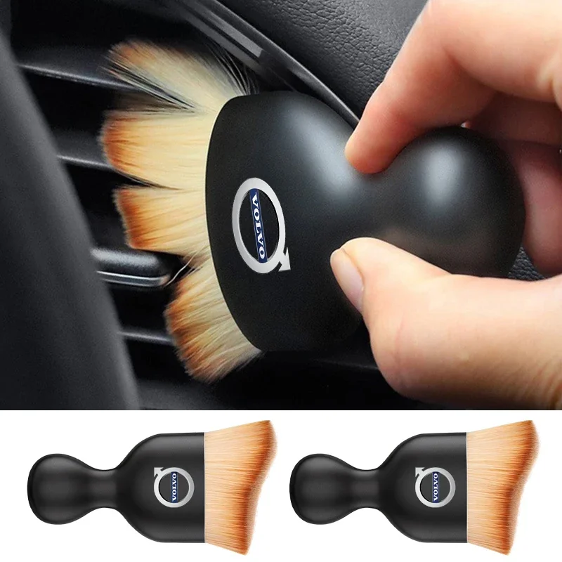 

Щетка для чистки салона автомобиля, кондиционер, воздуховыпускное отверстие, мягкие щетки для очистки меха для Volvo V60 V40 XC90 XC40 S60 XC60 V70 S90 V90