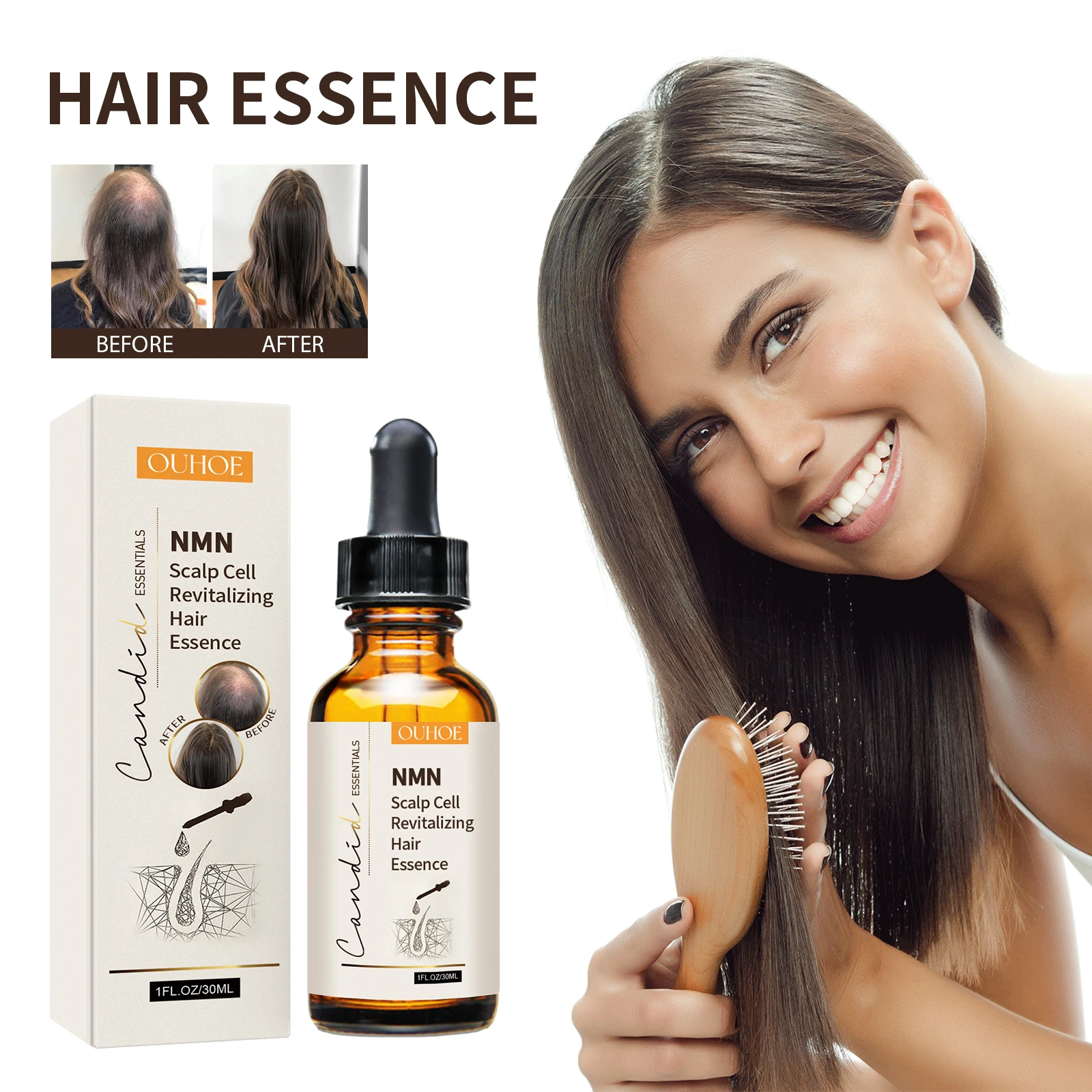 OUHOE Scalp and Hair Treatment Firming and Strengthening Hair Repair Hair Root Thickening and moisturizing Hair Essence