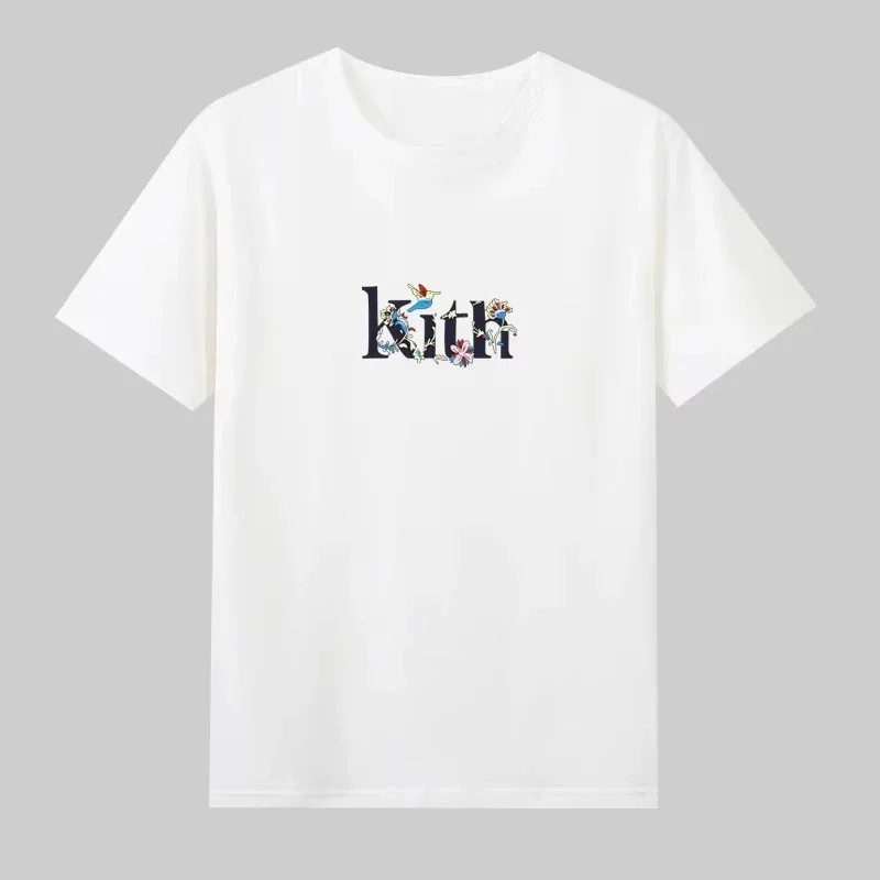 2026 Neues Einfarbiges Rundhals-T-Shirt mit Druck, Einfaches Quadratisches Textmuster, Herren- und Damen-Baumwoll-Kurzarm-T-Shirt – Detail 4