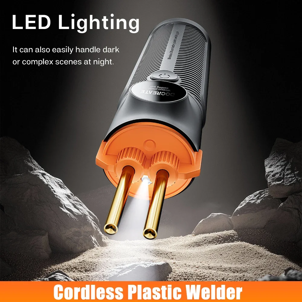 

New Hot Stapler Plastic Welding Machine Wireless Handheld Car Bumper Repair Kit PVC Soldering Gun Tool
