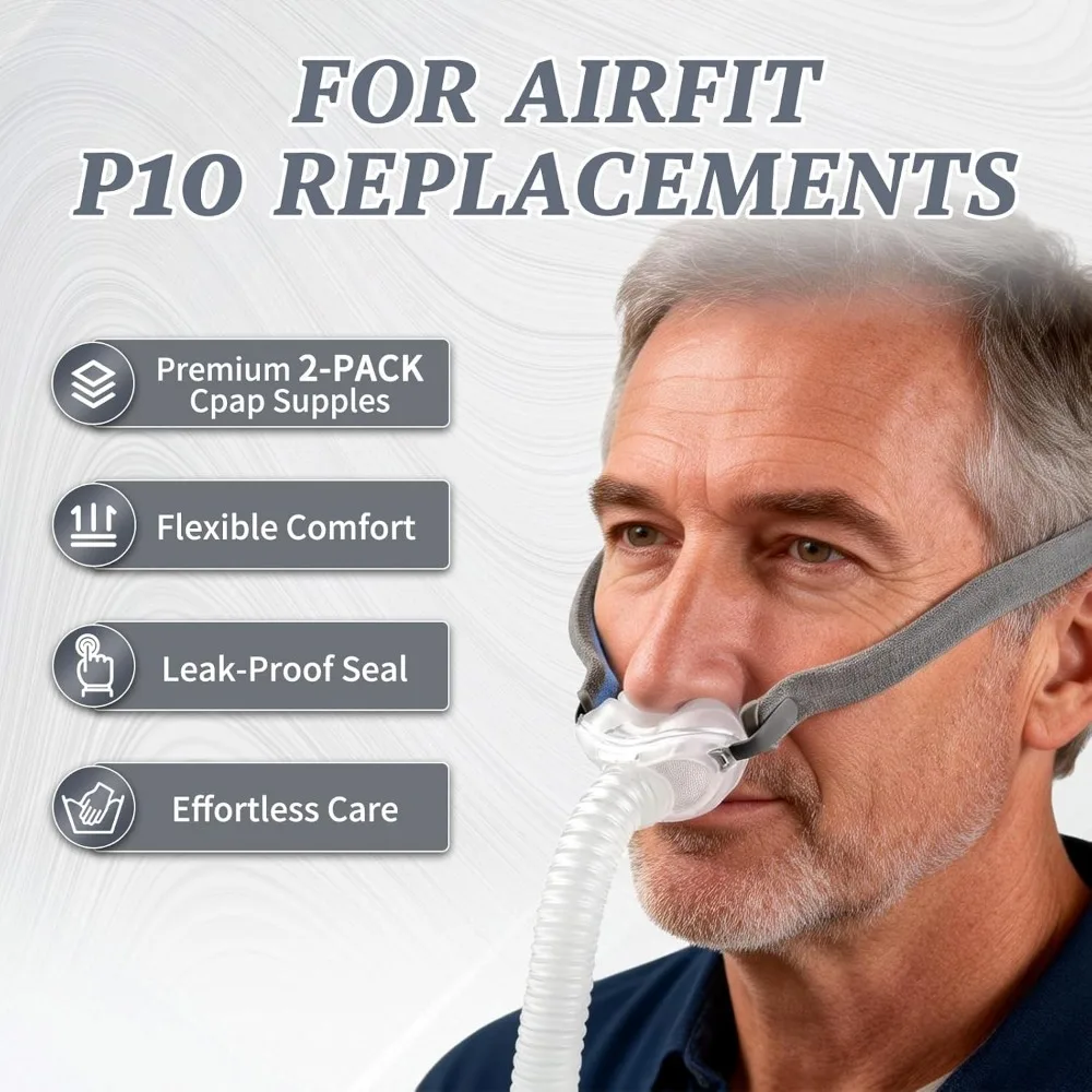 Replacement Nasal Pillow for ResMed Airfit P10,compatible with the original frame.Ultra-soft silicone,CPAP replacement accessory
