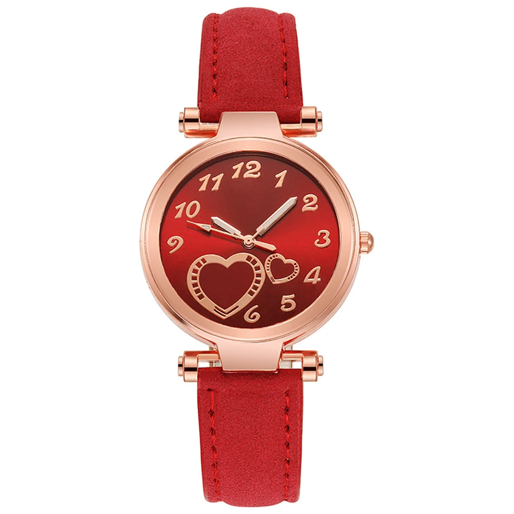 Women's Rose Gold Watch Ladies Wristwatch Leather Belt Watch for Daily Life Analog Quartz Design for Most Occasions H9