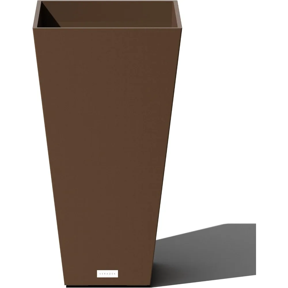 

Veradek V-Resin Indoor/Outdoor Taper Planter (26 inch, Espresso)