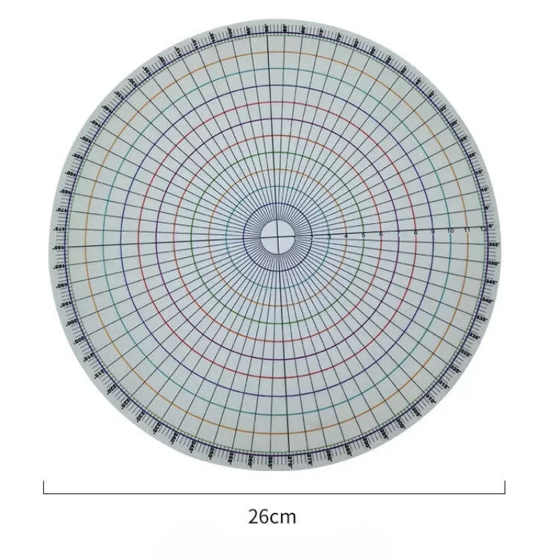 26cm Pottery Round Divider Circular Equal Parts Card Divider Ruler DIY Ceramic Underglaze Painted Auxiliary Pad Painting Tool