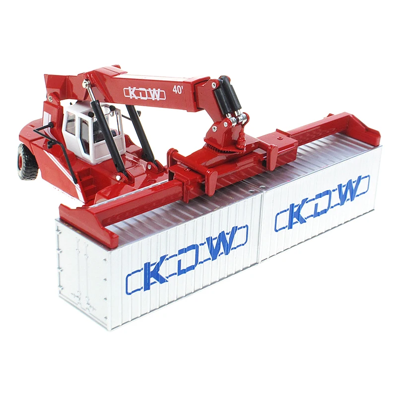 1:50 Alloy Container Crane Model Children Gift Simulation Engineering Cars Kids Gift Construction Vehicle Model Collection