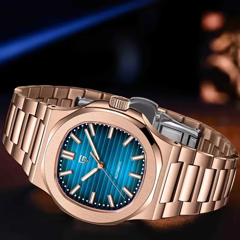 PAGANI DESIGN New Sport Elegance Mechanical Watch Stainless Steel Luminous Man Watch Sapphire Seagull ST16 Movt Men's Watches