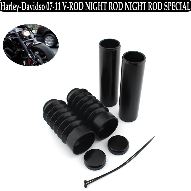 

Защитные чехлы на переднюю вилку мотоцикла Harley-Davidson V-ROD, NIGHT ROD, NIGHT ROD SPECIAL (2007-2011) – пылезащитные гетры на амортизаторы