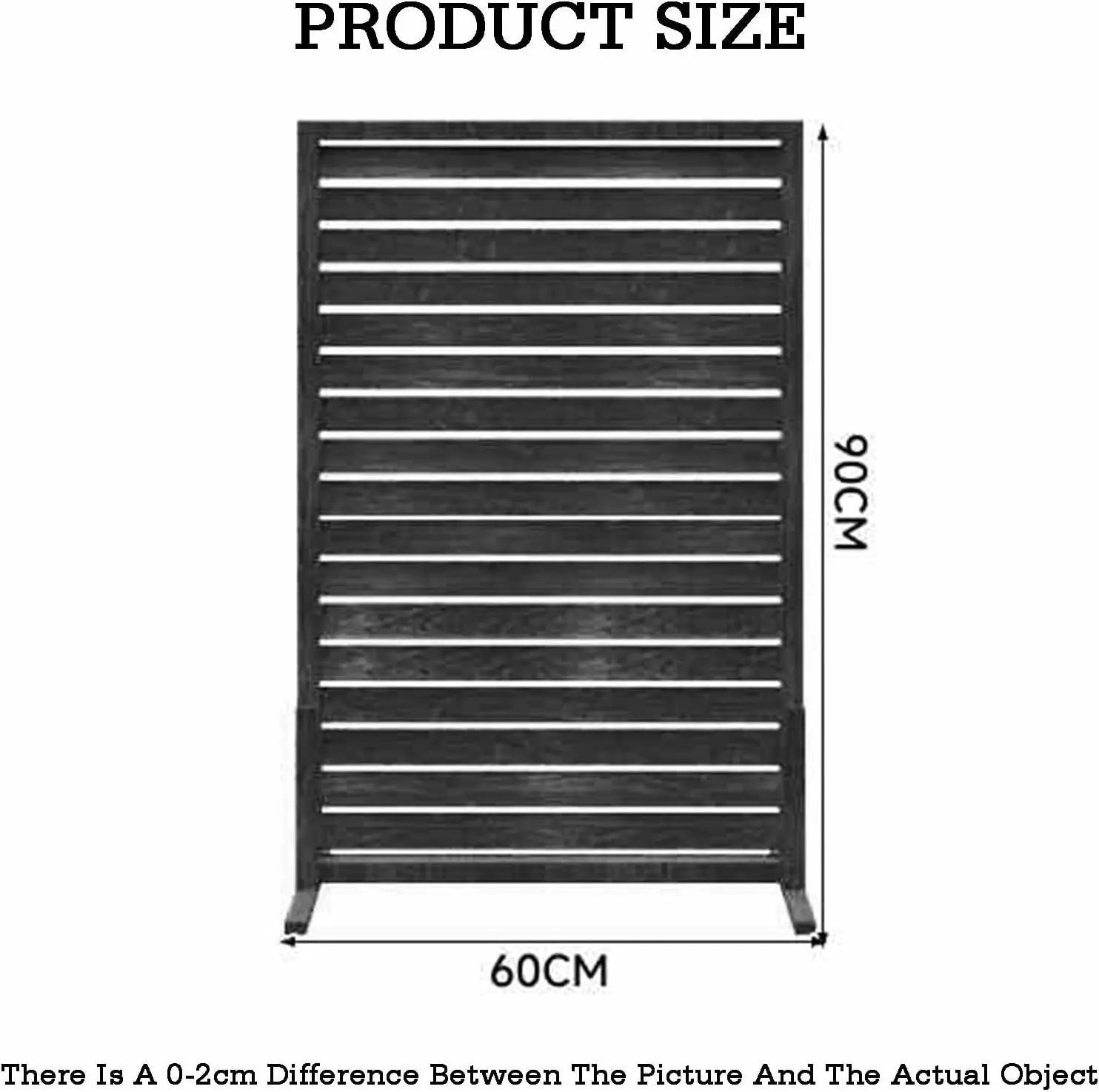 Trellis Fence Freestanding Privacy Yard Patio Garden Balcony Wood Panel Color Three 60x90cm