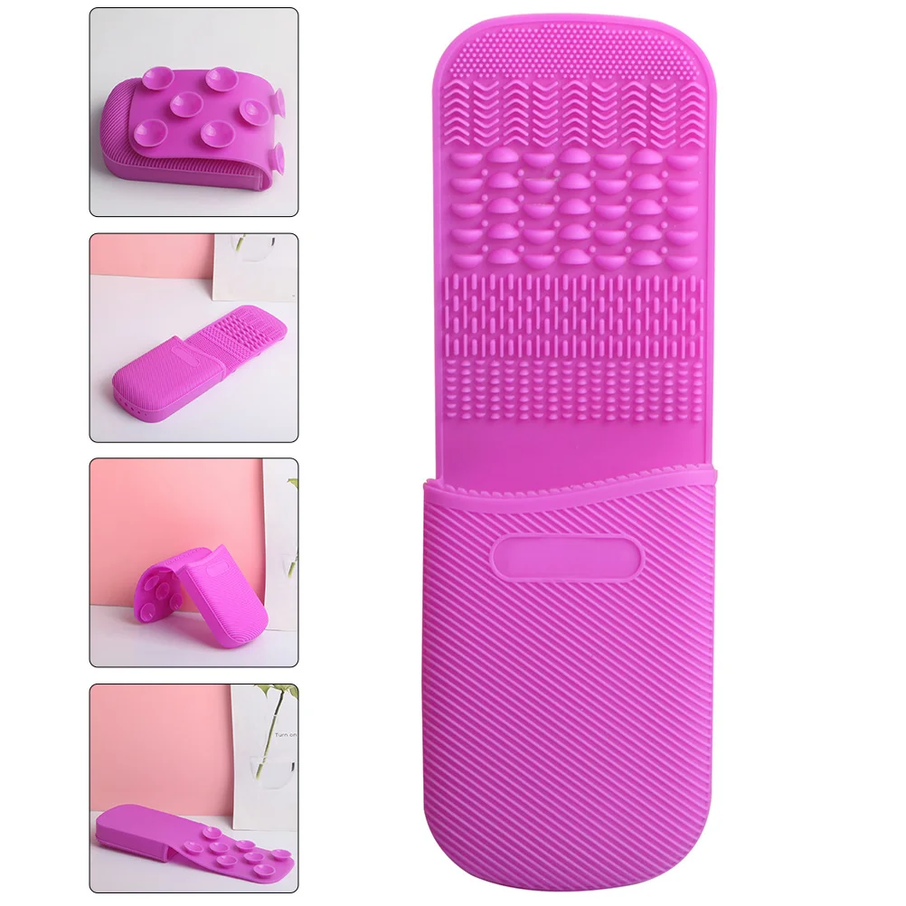 

Brush Cleaning Pad Silicone Mat For Cleaning Tools Foldable Scrubber Cushion Durable Easy Scrubber Mat Clean