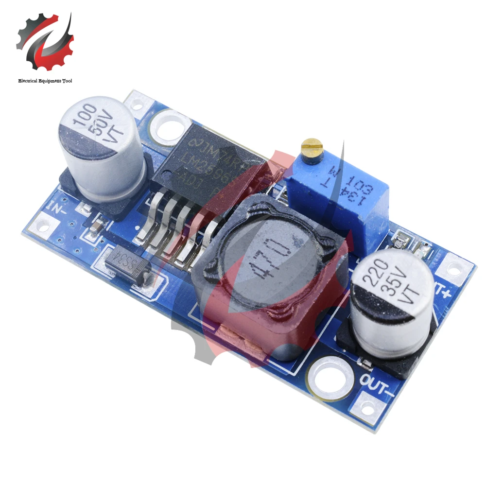 LM2596s DC-DC Step-Down Power Supply Module 3A Adjustable Buck Step-down Module LM2596 Voltage Regulator 24V 12V 5V 3V 1.25V-30V