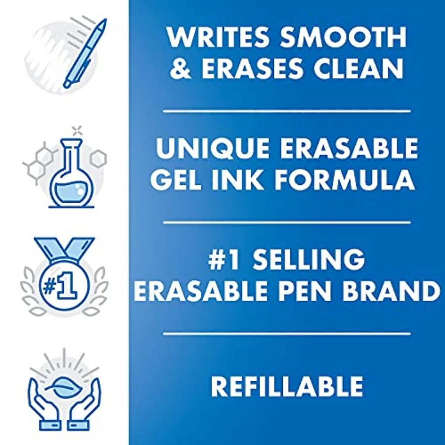 FriXion Ball Gel Ink Refills for Erasable Pens, Fine Point 0.7 mm, Erasable Pen Refills, Pack of 3, Black view 3
