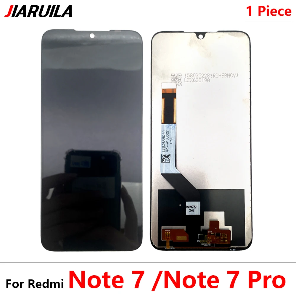 

10Pcs，New Redmi Note 7 Screen Replacement, for Xiaomi Redmi Note 7 M1901F7G LCD Display Digital Touch Screen Assembly