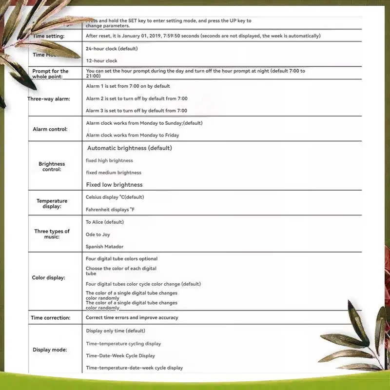 

Новый комплект часов «сделай сам», цифровые трубчатые часы с температурой, цветной дисплей, DS1302, электронный комплект «сделай сам», комплект для пайки, комплект для сборки Subjest