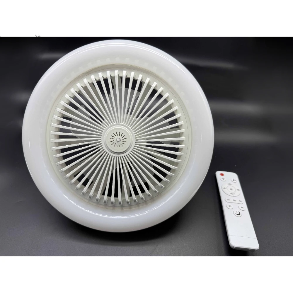 

Intelligent remote control wide voltage fan light, 85-265V universal, lighting and cooling two in one