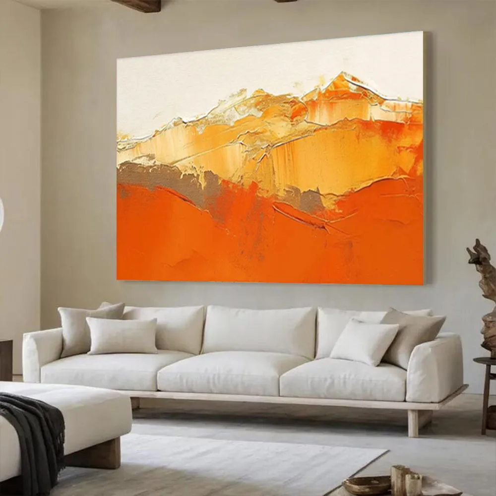 

Green White Abstract Knife Oil Painting on Canvas - Handmade Artwork for Wall Decor Ideal for Living Room Porch Home Decor