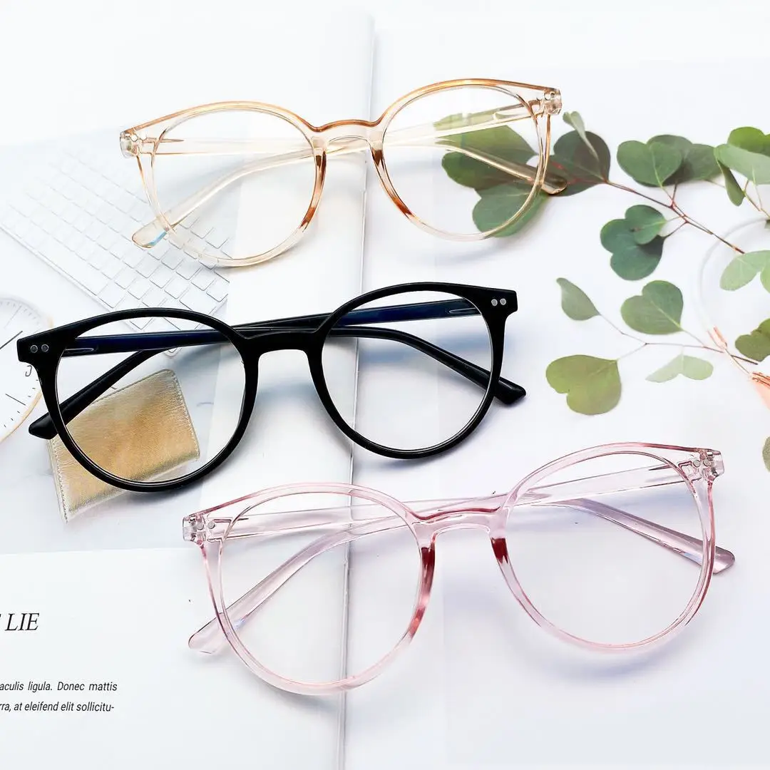 

Anti Radiation Glasses for Women Retro Round Glasses Frame Anti Blue Light Eyeglasses
