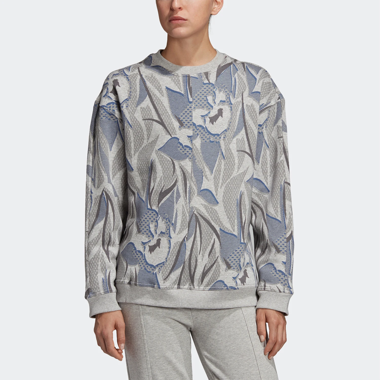 

Женский повседневный трикотажный пуловер Adidas Originals SMC CREW SWEAT P DT9217