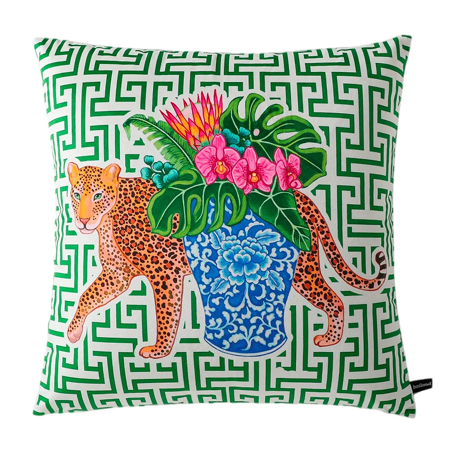 Chinoiserie Pillow Covers 18x18 Pillow Covers Decorative Velvet Couch Pillows Covers for Bed Sofa Room Farmhouse Throw Pillow