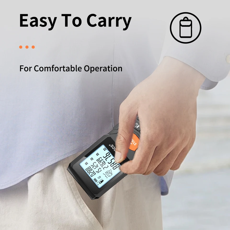 Aicevoos الرقمية ليزر Rangefinder 50 متر 70 متر 100 متر 120 متر الليزر مقياس مسافات ترينا الليزر شريط القياس الروليت المدى مكتشف #6