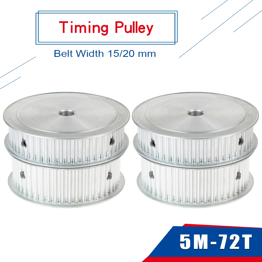 72T Timing Pulley 5M Circular Arc Tooth AF Shape Belt Pulley  For 5M Rubber Belt  Bore Size 8/10/12/14/15/16/17/19/20/22/25 mm