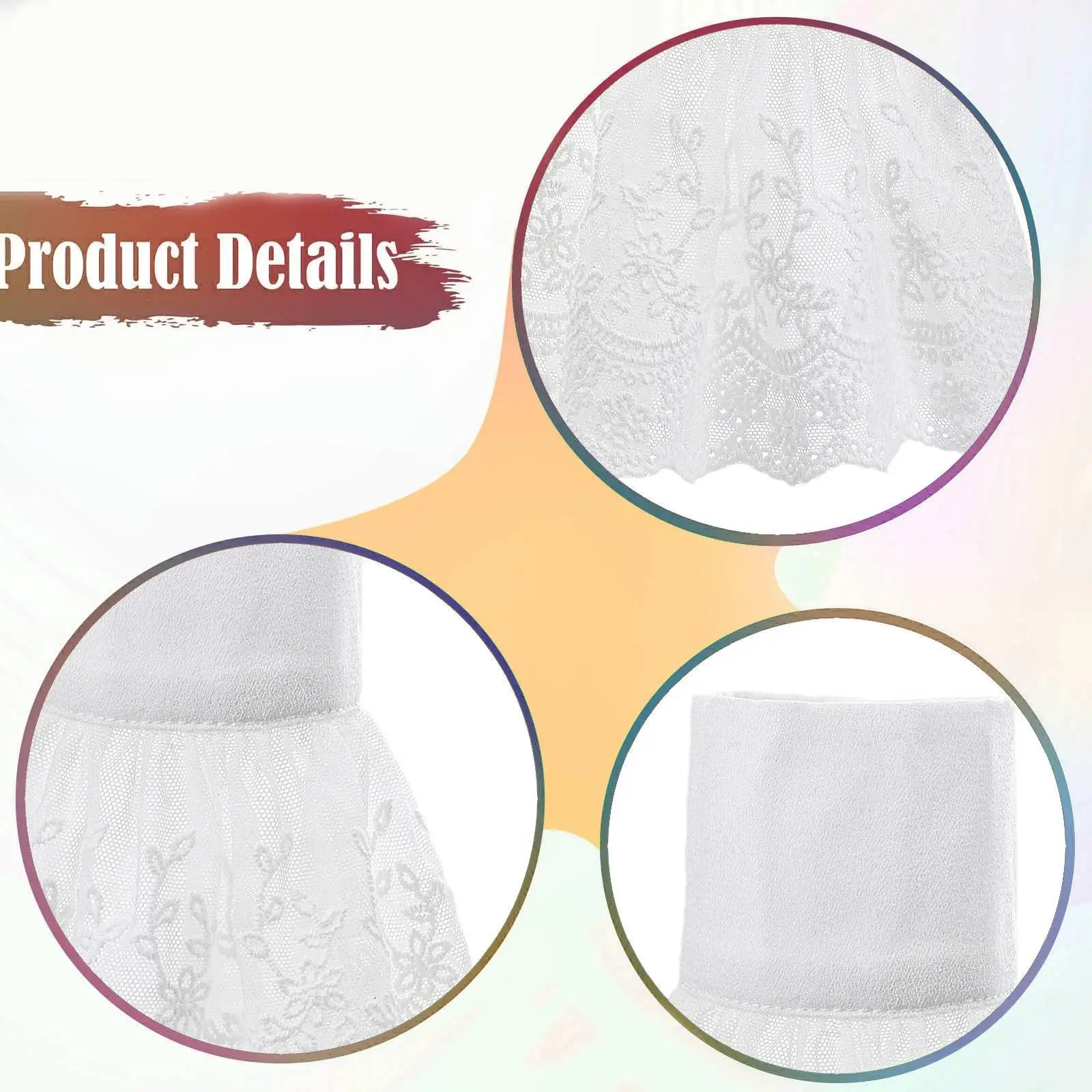 False Cuffs Accessory Detachable for Cosplay Party Women Girls Shirts Blouses