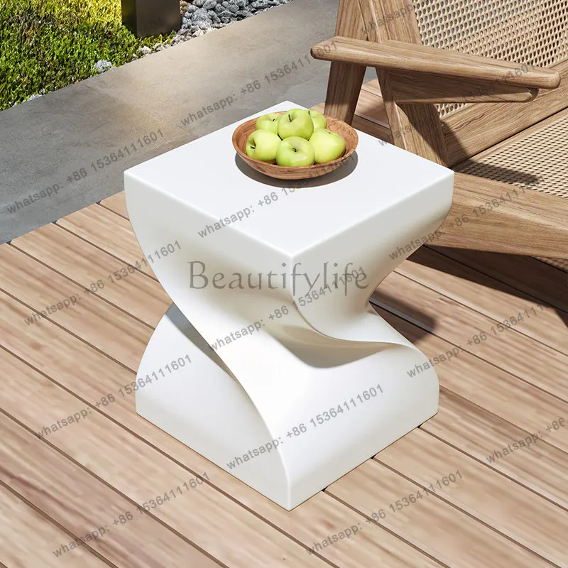 Garden small coffee table creative fashion modern simple living room balcony hotel homestay magnesium oxide coffee table