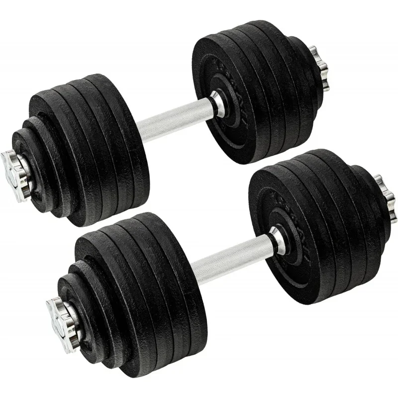 Yes4All Dumbbell With ,Star Lock Collars/Connector,40lbs To 200lbs Adjustable Weight Plates Set