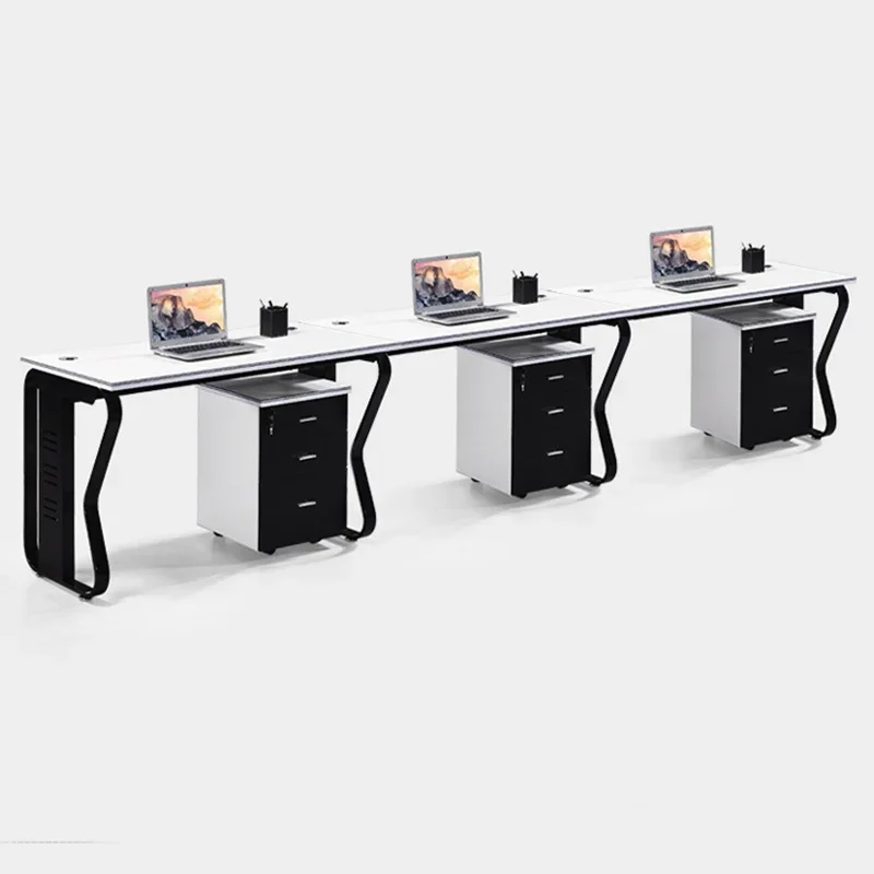 Modern Modular Office Workstations Partitions 2/4/6 Seater Office Workstation Desk 6 Person Workstation