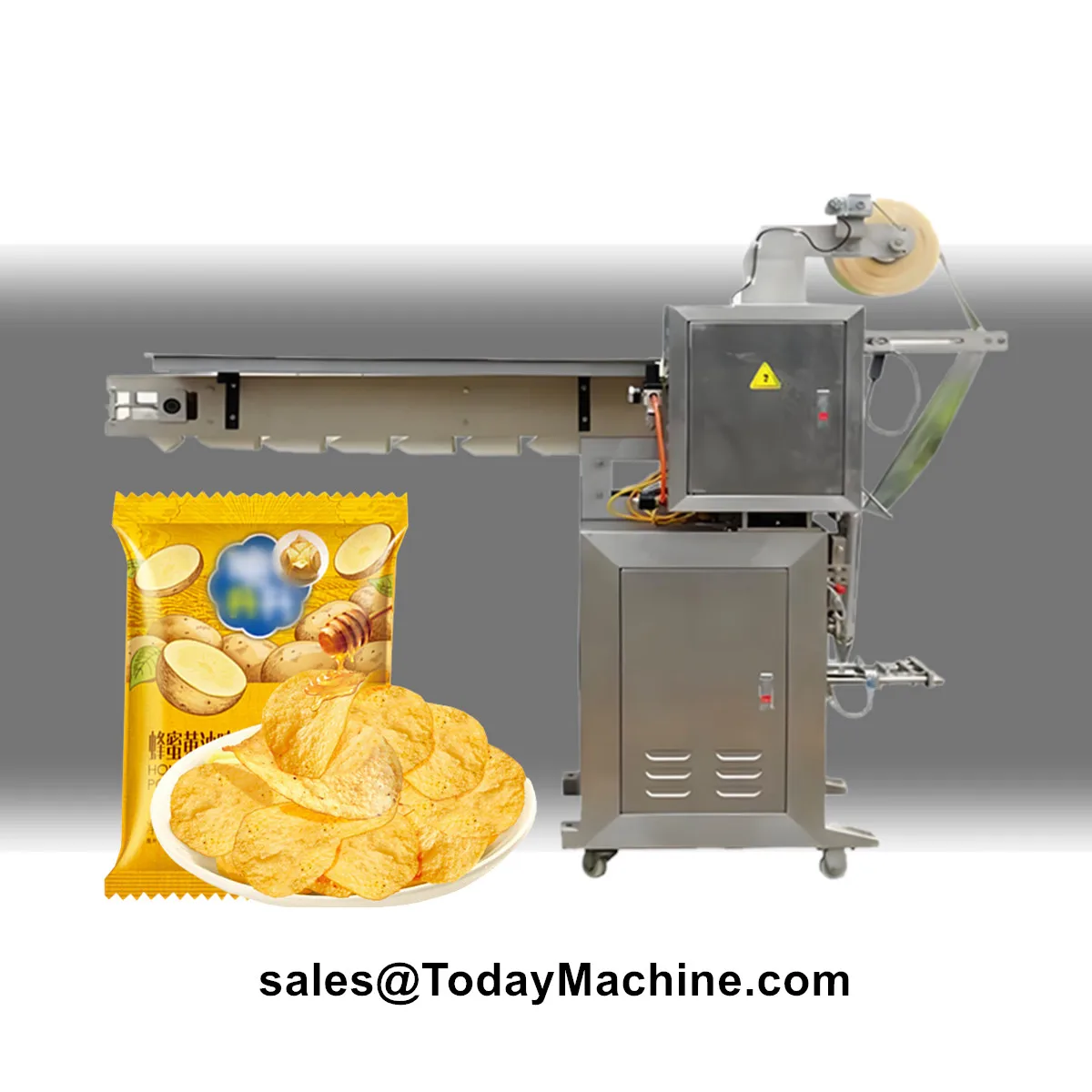 Vertical Filling Packing Machine Chain Bucket Chocolate Soy Bean Toy Dried Fruit Screw Nut Sachet Bag