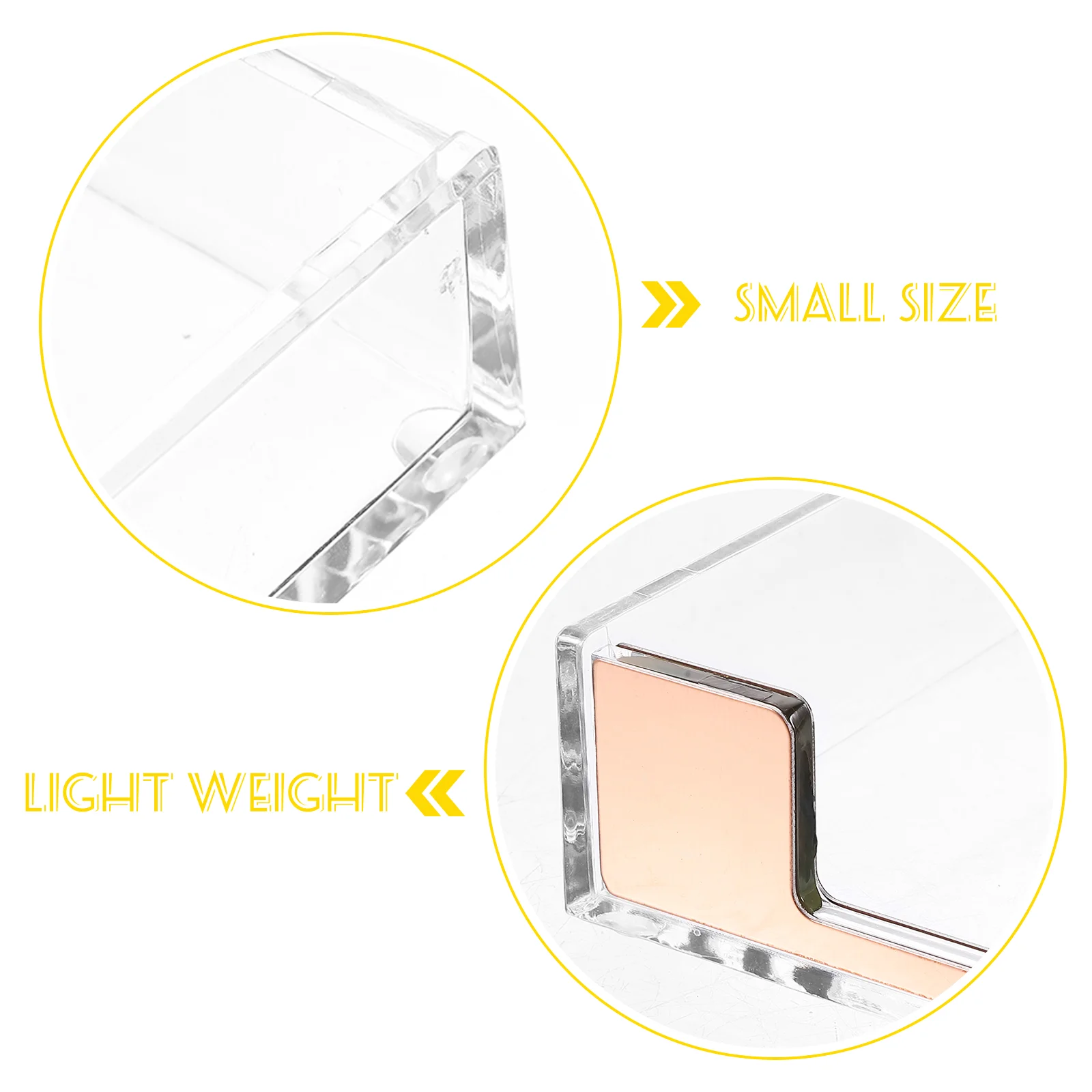Desktop Transparent Acrylic Note Box Pin Paper Clip Storage and Organization Office Stand Dispenser Memo